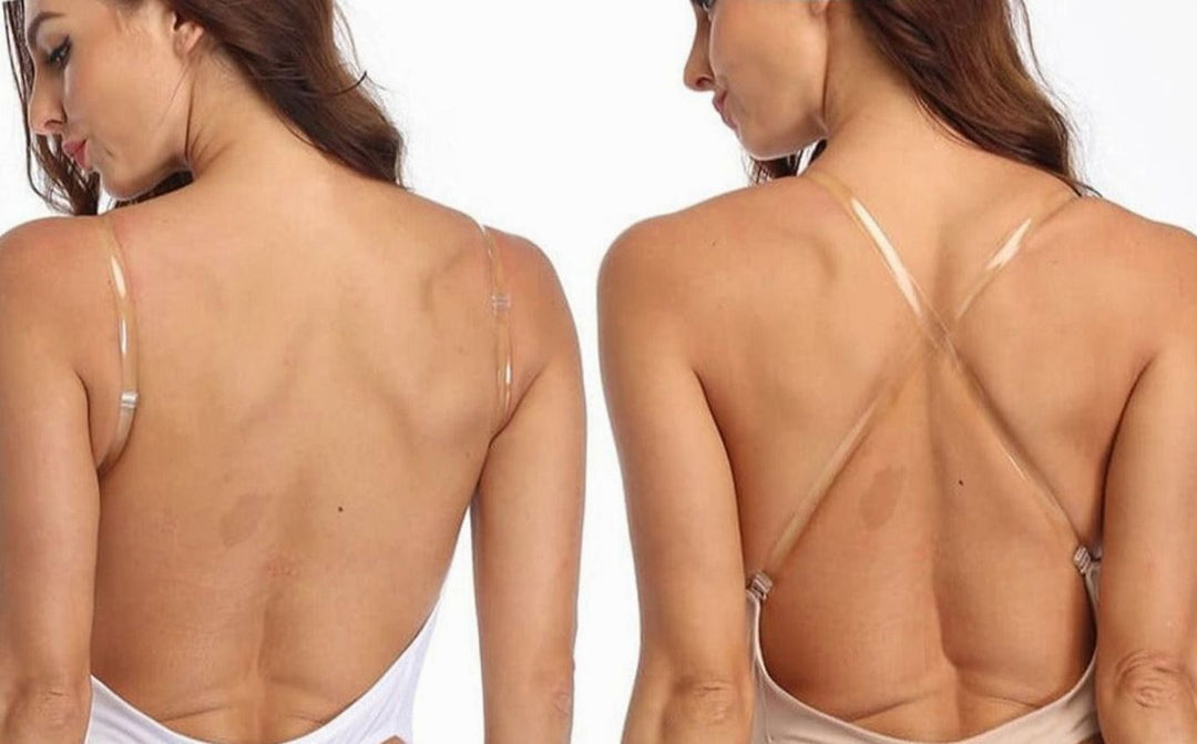 Women's Plunge Backless Shapewear Thong Bodysuit Clear Straps