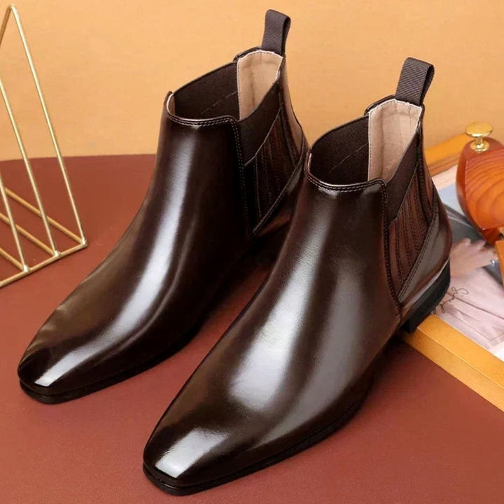 Women's Pointed-Toe Slip-On Chelsea Ankle Boots