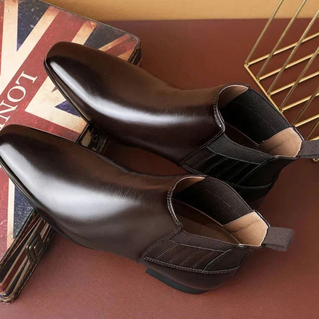 Women's Pointed-Toe Slip-On Chelsea Ankle Boots