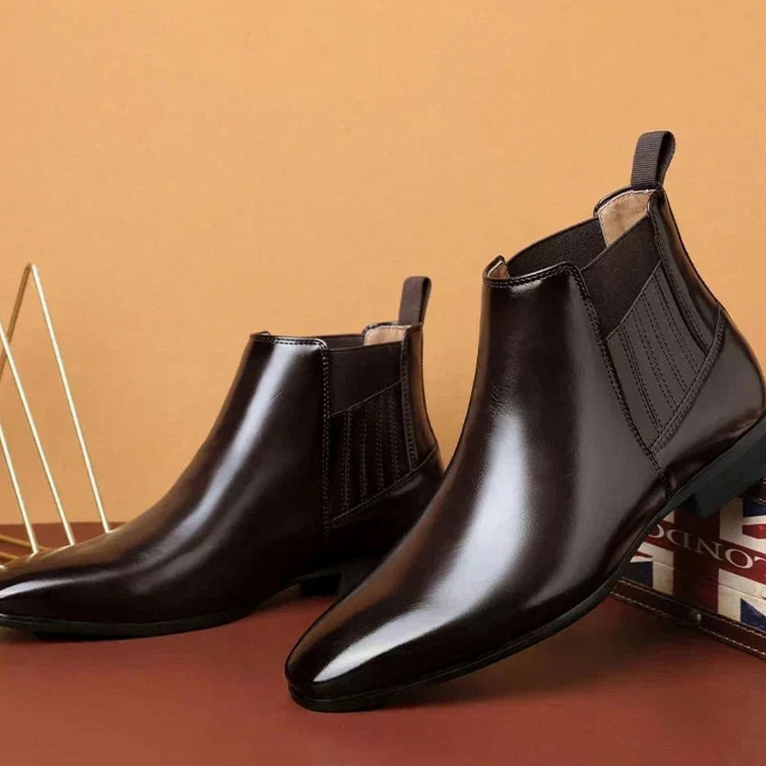 Women's Pointed-Toe Slip-On Chelsea Ankle Boots