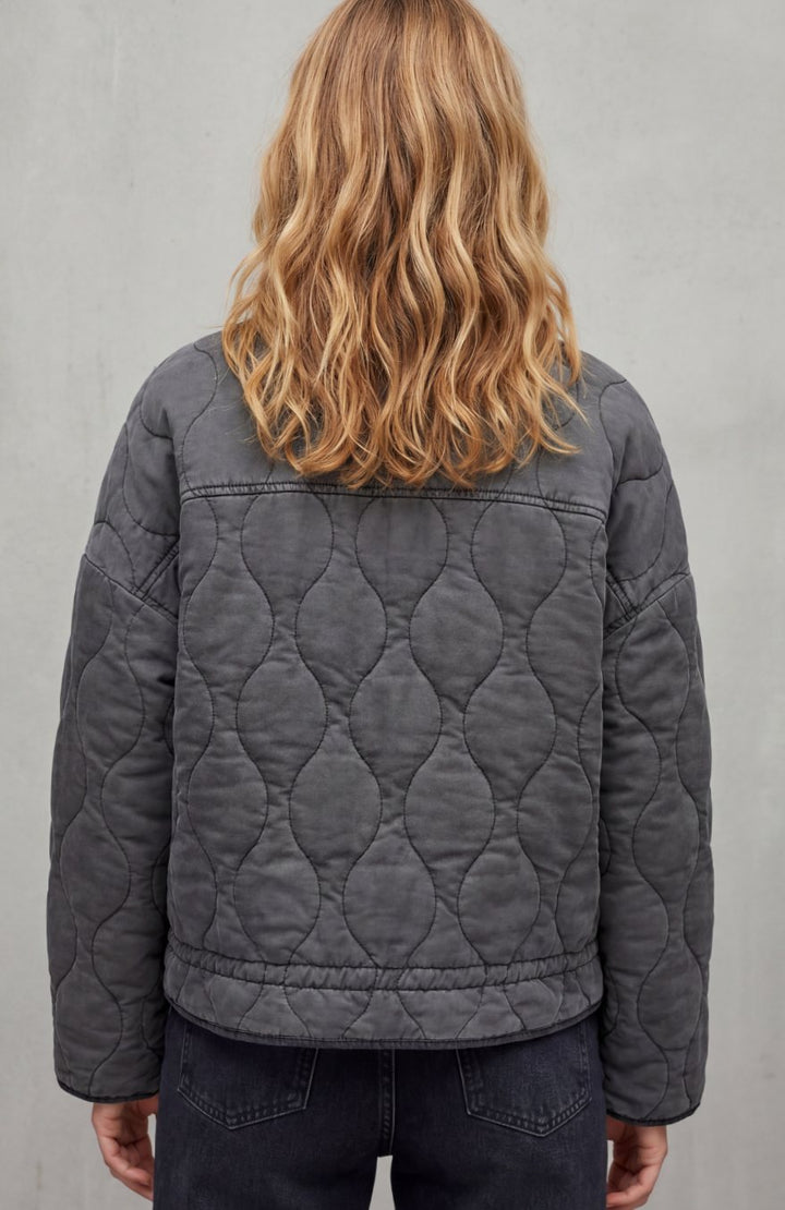 Women's Quilted Padded Jacket Zip-Up Puffer Coat