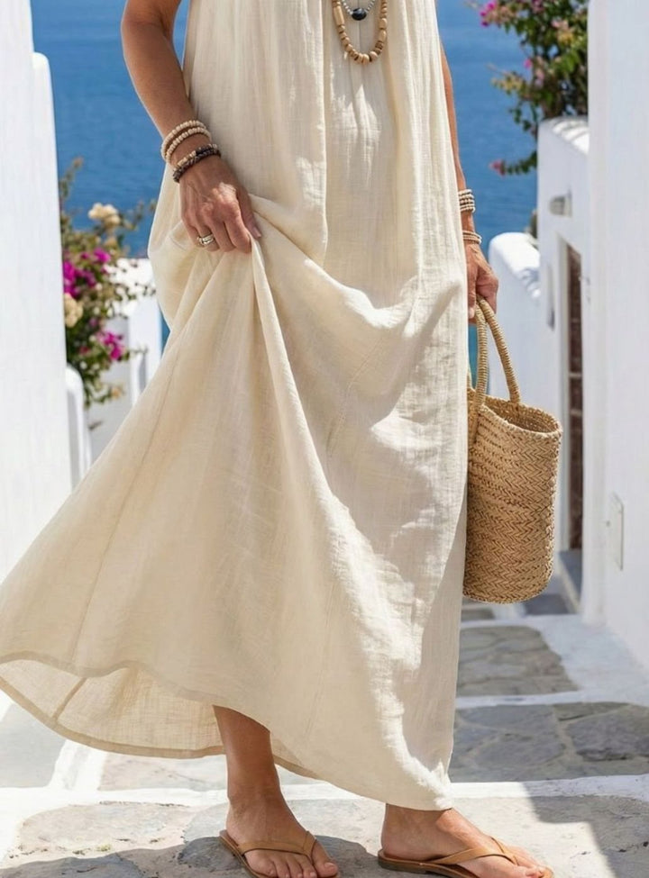 Women's Relaxed Loose-Fit Sleeveless Long Maxi Dress