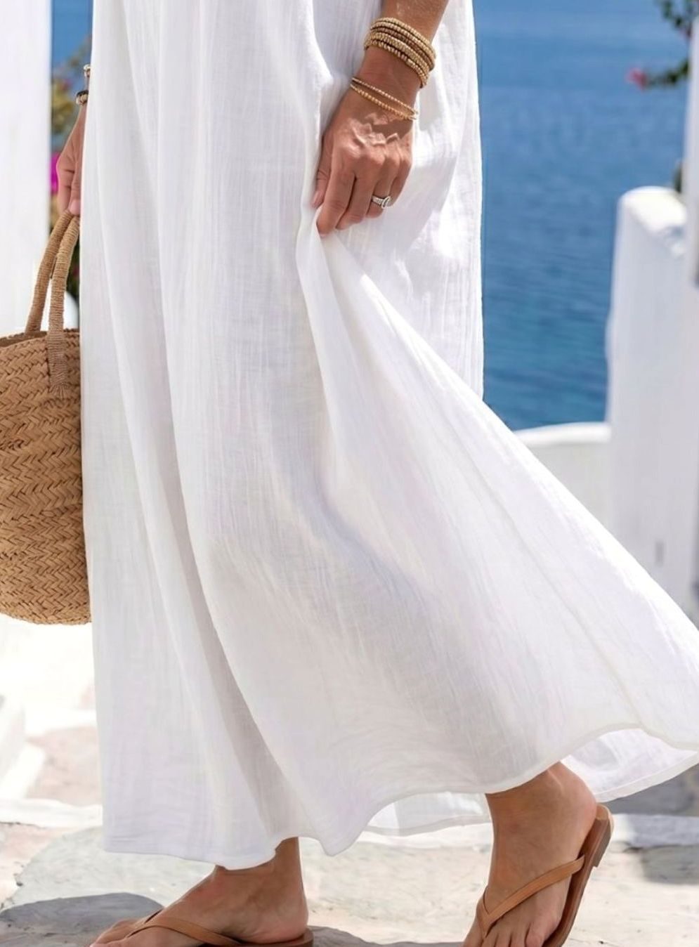 Women's Relaxed Loose-Fit Sleeveless Long Maxi Dress