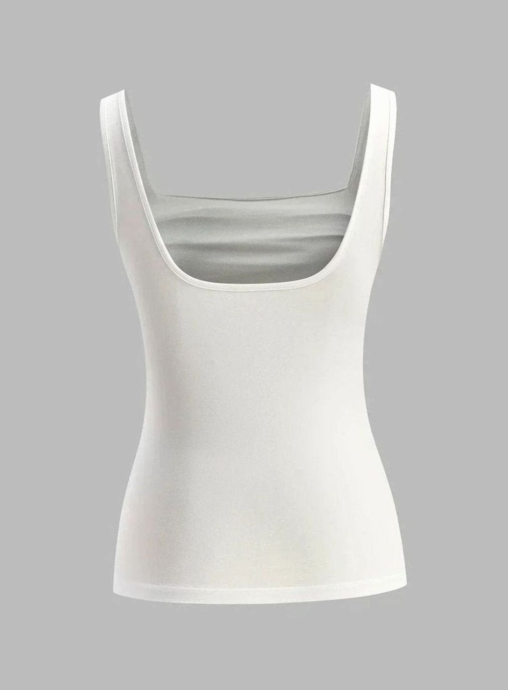 Women's Ruched Square-Neck Sleeveless Crop Top