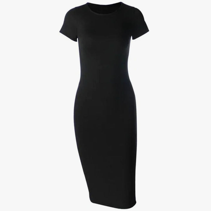 Women's Short-Sleeve Bodycon Midi Dress