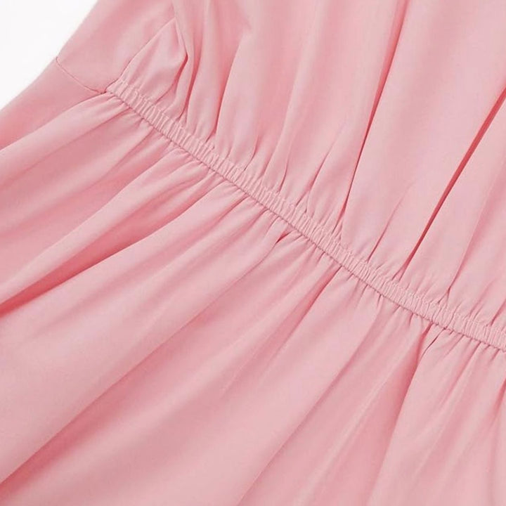 Women's Sleeveless V-Neck Wrap Maxi Evening Dress