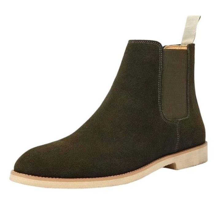 Women's Suede Slip-On Chelsea Ankle Boots Non-Slip Sole