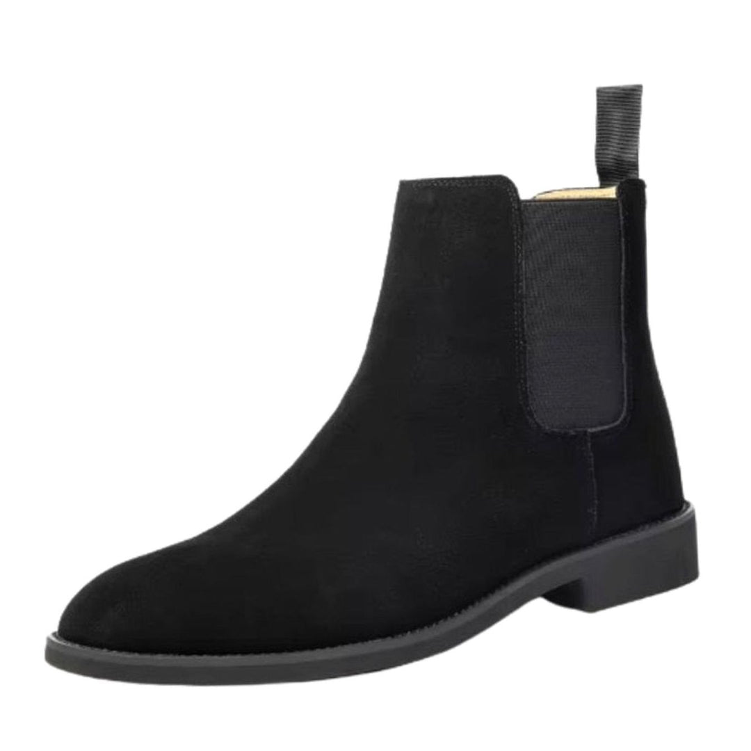 Women's Suede Slip-On Chelsea Ankle Boots Non-Slip Sole