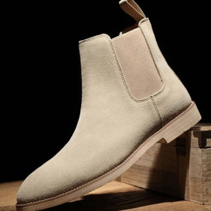 Women's Suede Slip-On Chelsea Ankle Boots Non-Slip Sole