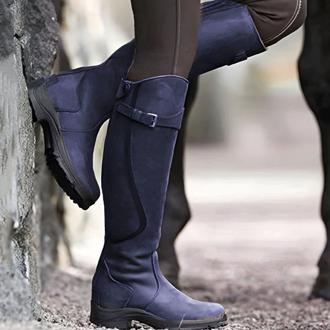 Women's Tall Equestrian Knee-High Riding Boots - Violet