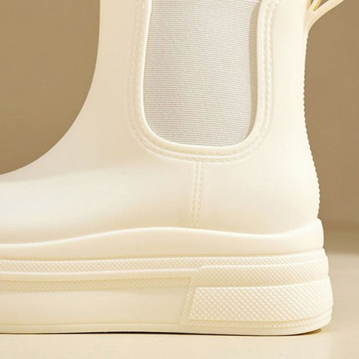 Women's Waterproof Chunky Platform Slip-On Chelsea Boots
