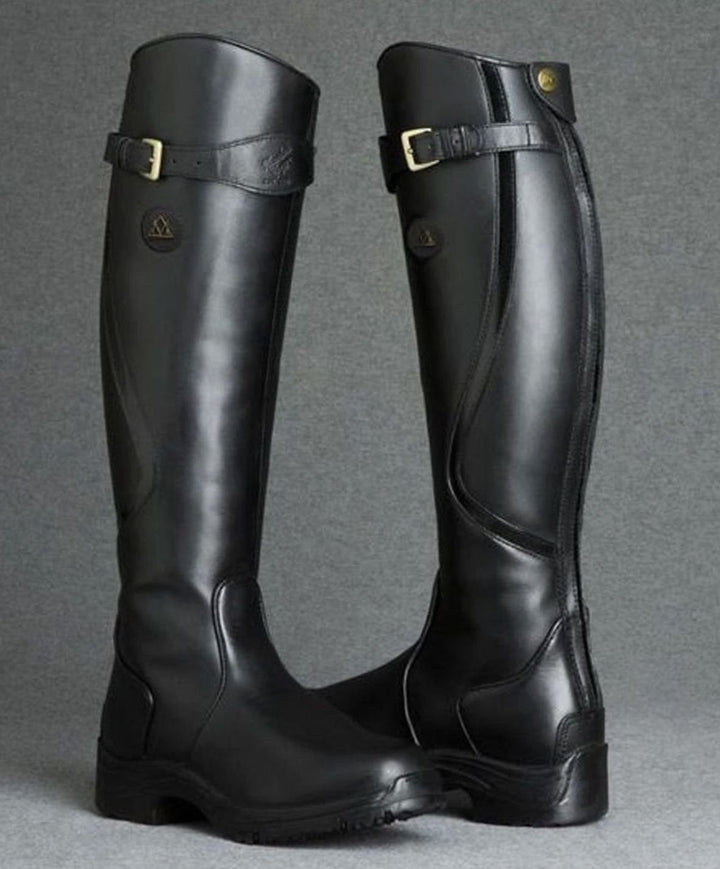 Women's Waterproof Non-Slip Cushioned Knee-High Leather Boots